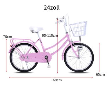 Qian  20/24Zoll Citybike Stadtrad mit Körbchen Fahrrad